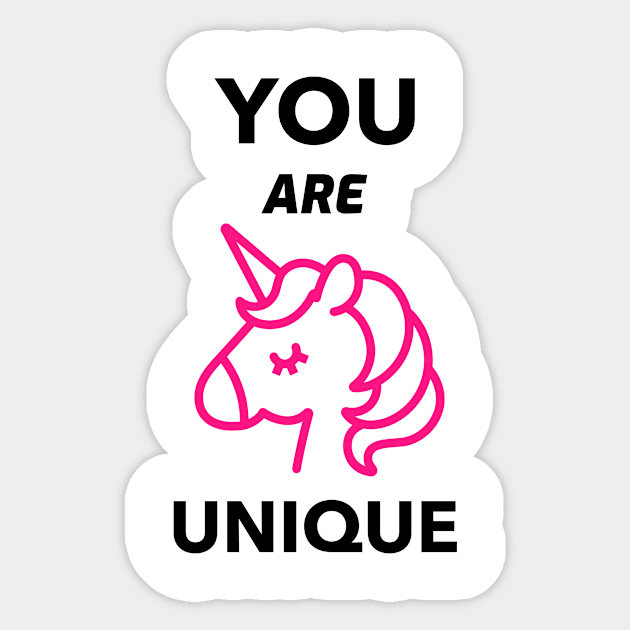 YOU ARE UNIQUE Sticker by BigtoFitmum27